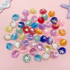 Colorful Acrylic Leaf Petal Pendants Floral Charms For DIY Earring Necklace Jewelry Making Crafting Supplies Women Girls