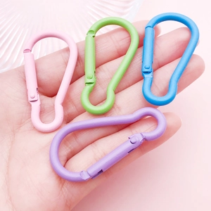 Moschettoni in alluminio in colori macaron opachi per accessori e portachiavi fai da te