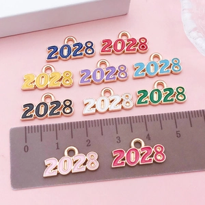 Bunte 2028 Emaille-Anhänger aus Legierung mit Lineal zur Anzeige der 22mm Breite