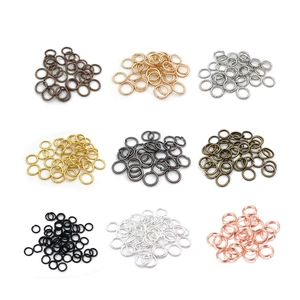 Iron Open Jump Rings DIY Jewelry Making Findings Connector For Necklace Bracelet Earrings Gold Silver Metallic Rings Handmade