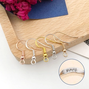 Detailed macro view showing S925 hallmark on premium handmade metal ear wire hooks
