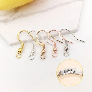 DIY Earring Hooks Components With 925 Sterling Silver Earring Post Copper Findings For Handmade Earring Jewelry Making