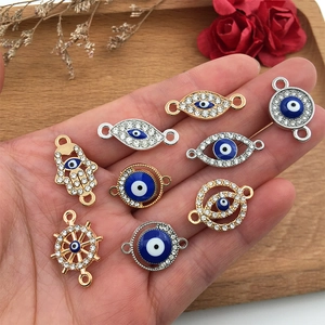 Evil Eye und Hand der Fatima Anhänger für DIY Schmuckherstellung in Gold und Silber