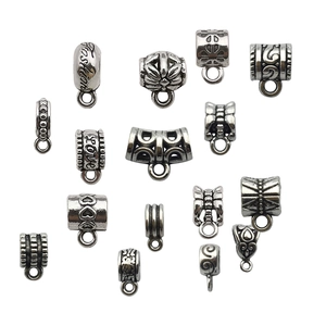 Antique silver alloy pendant connectors and jewelry findings for DIY bracelets and necklaces