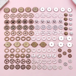 Vintage Steampunk Gear Cogs Alloy Mixed Mechanical Parts For DIY Handmade Jewelry Making Pendant Robot Accessories