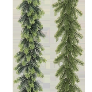 Lifelike artificial green pine needles Christmas garland for festive holiday home decoration