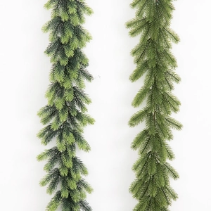 Lifelike 1.8m green PE artificial pine garland for Christmas festive door and wall decor