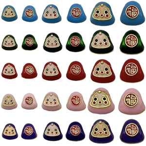 Πολύχρωμα φυλαχτά Daruma σε 5 χρώματα και 3 μεγέθη για DIY κοσμήματα