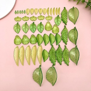 DIY Simulation Grüne Ginkgoblatt Acryl Anhänger Mini Blatt Anhänger Für Handgemachten Schmuck Dekoration Zubehör