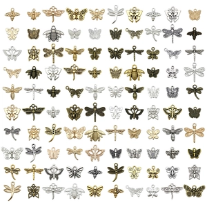 Assortiment de breloques insectes en alliage pour la création de bijoux DIY et colliers