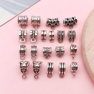 Antiek Zilveren Legering Hangersluitingen Voor Sieraden Maken DIY Armband Ketting Hanger Connectoren Sieradenonderdelen