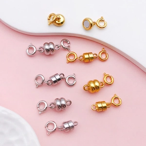 Fermoirs magnétiques pour bijoux en or et argent pour colliers et bracelets
