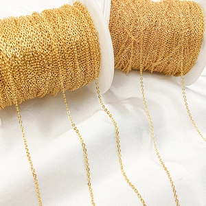Gold Plated Alloy Snake Bone Chain DIY Jewelry Making Accessory Roll For Necklaces Bracelets Findings Handcraft Supplies