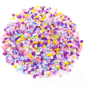 Colorful 6mm macaron silicone O-rings beads for DIY jewelry and hair accessories