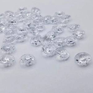 Cuentas de cristal octogonales facetadas para decoración de bodas e iluminación