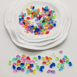 Pierres de Glaçons en Acrylique Irrégulières Transparentes Perles Lumineuses Colorées Mélangées Pour Bricolage Remplissage Vase Aquarium