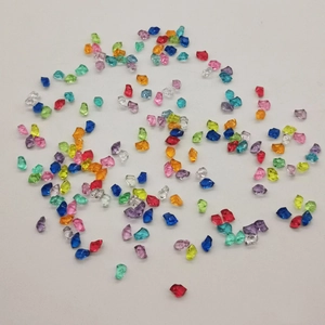 Pierres de cristal acrylique colorées irrégulières pour le bricolage et les vases