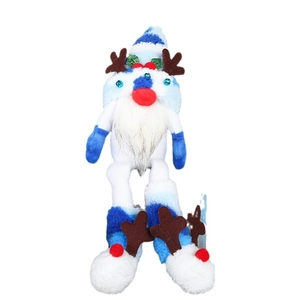 Christmas gnome doll with reindeer antlers and long legs for 2025 holiday table decoration
