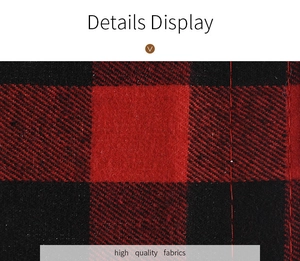 Detail showing high quality buffalo plaid fabric texture for refrigerator handle covers