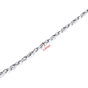 Hochwertige 2,8mm Edelstahl-Wellenkette für DIY-Halsketten und Armband-Schmuckherstellung