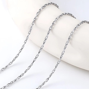 Edelstahl Yuanbao Gliederkette Für DIY Schmuckherstellung Halsketten Armbänder Wasserdicht Nicht Verblassend Poliertes Metall Curb Chain Zubehör