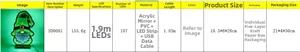 Technical specifications of the green Saint Patrick's Day gnome LED light with USB cable