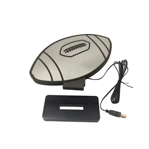 LED rugby ambient neon light set with black USB base stand for room decoration