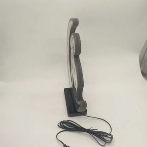 Side view of a creative panda LED tunnel lamp with layered optical 3D infinity mirror effect