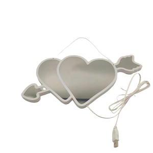 Lampe néon LED cœur tunnel avec flèche de Cupidon pour décor de Saint-Valentin avec USB