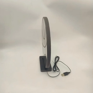 Detailed side view of 3D basketball night light with acrylic panel and USB base