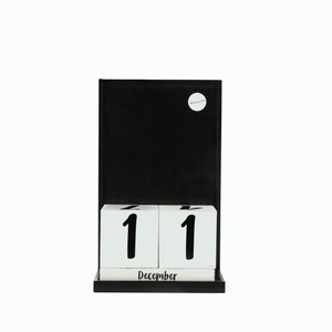 Modern Minimalistisch MDF Ewiger Kalender Holz Weihnachten Adventskalender Tischschmuck Zuhause Büro Dekoration
