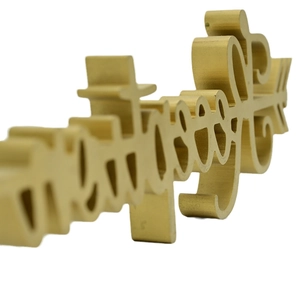 3D matte gold 'Metoo' wooden table decoration for romantic wedding and home interior