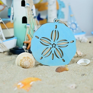 Mediterranean Wooden Ocean Style Hanging Ornament For Home Decor Beach Theme Nautical Fish Sand Dollar Flip Flops Wall Art