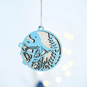 Mediterranean Style Wooden Nautical Hanging Ornament Boxwood Laser Cut Starfish Octopus Seahorse Wall Decor For Home Party