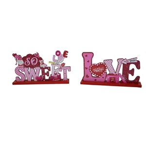 Détails de décorations de table en bois pour la Saint-Valentin avec lettres LOVE