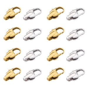 Polished gold and silver stainless steel lobster clasps for jewelry DIY making