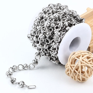 Roestvrij Stalen Geknoopte Kraalketting Voor DIY Sieraden Maken Zilveren Metalen Ketting Armband Kleding Accessoire