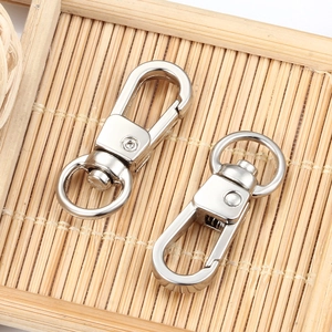 Polished silver zinc alloy swivel lobster clasps for bags and jewelry chain accessories