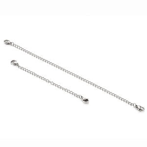 Chaînes d'extension en acier inoxydable avec doubles fermoirs mousquetons pour bijoux