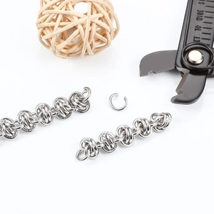 Chaîne à maillons en acier inoxydable pour création de bijoux punk faits à la main