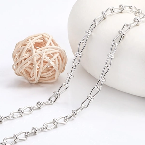 Stainless Steel 8-Shaped DIY Jewelry Making Accessory For Necklace Bracelet Industrial Style High Polished Link Chain