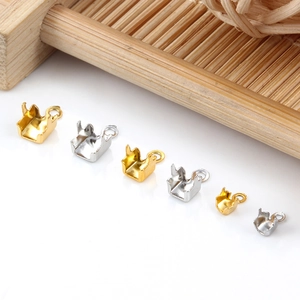 18K Gold und Silber Edelstahl U-Förmige Crimpperlenverbinder für die DIY Schmuckherstellung