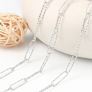 Glänzende Edelstahl Büroklammerkette Für DIY Halskette Armband Herstellung Schmuck Bastelzubehör Zubehör