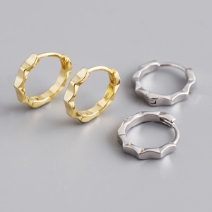 Mode 925 Sterlingsilber Wellenmuster Creolen Für Damen Gold Silber Vergoldet Geometrische Ohrmuscheln Schmuck Geschenk