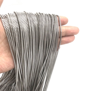 Stainless Steel Box Chain DIY Necklace Bracelet Accessory Minimalist Venetian Link Chain For Jewelry Making Projects Silver Tone