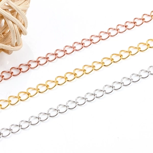 Polished stainless steel extender chains in gold, rose gold, and silver finishes