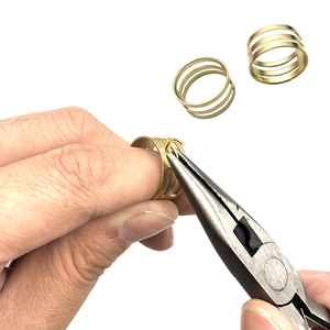 Biegering-Öffner aus Messing für DIY-Schmuckherstellung mit dreilagigem Hohldesign