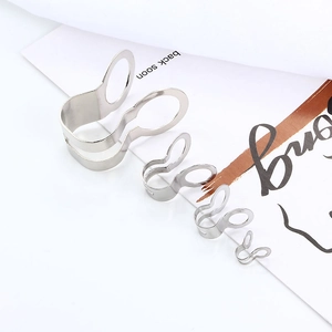 Polished stainless steel ball chain connectors in four sizes for DIY jewelry making