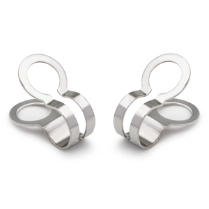 Polished stainless steel ball chain connectors and jewelry clasps for DIY crafting
