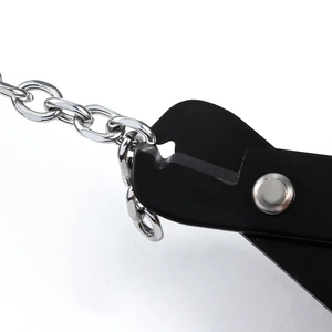 Heavy duty black stainless steel jewelry cutting pliers for necklace chain DIY projects